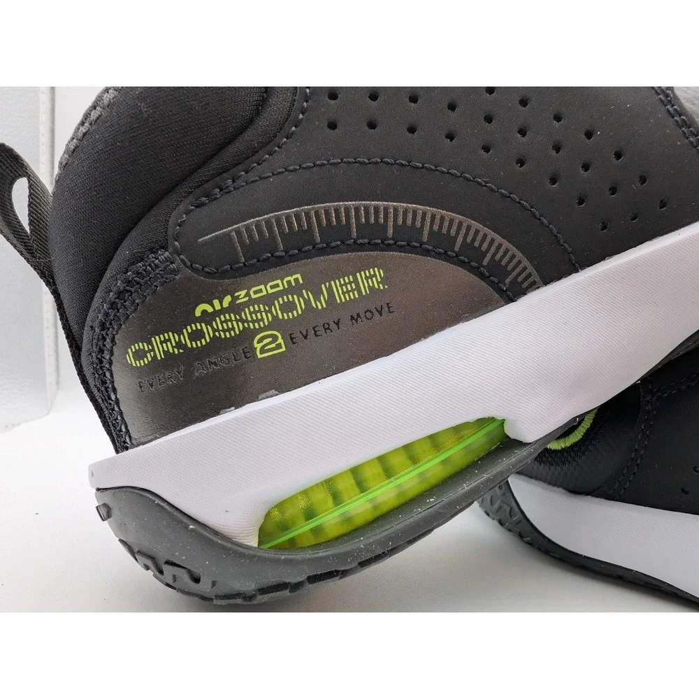 Nike Air Zoom‎ Crossover 2 Black Volt 5.5Y Kids Youth Basketball Shoe